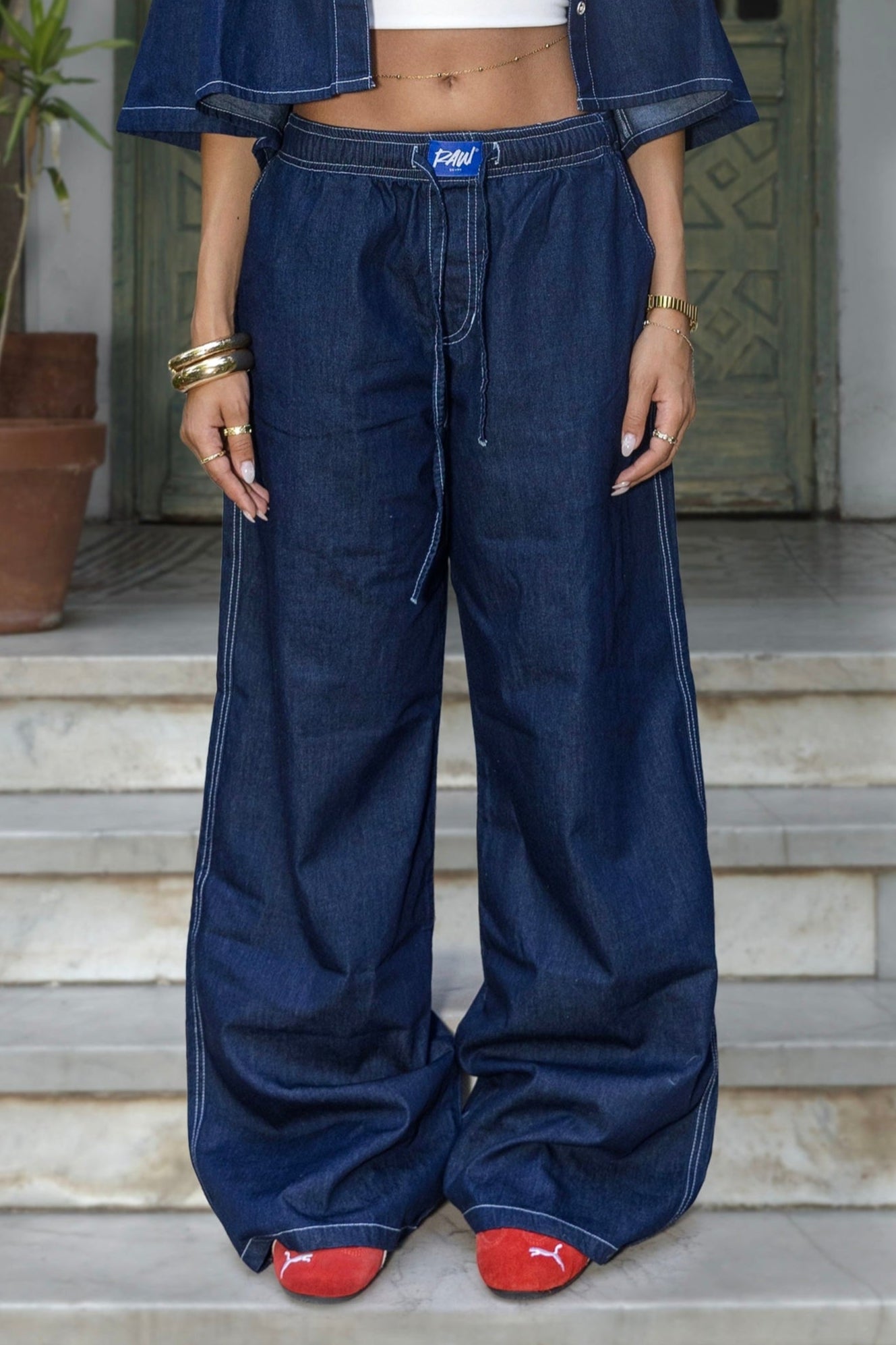 NAVY INDIGO JOGGYJEAN
