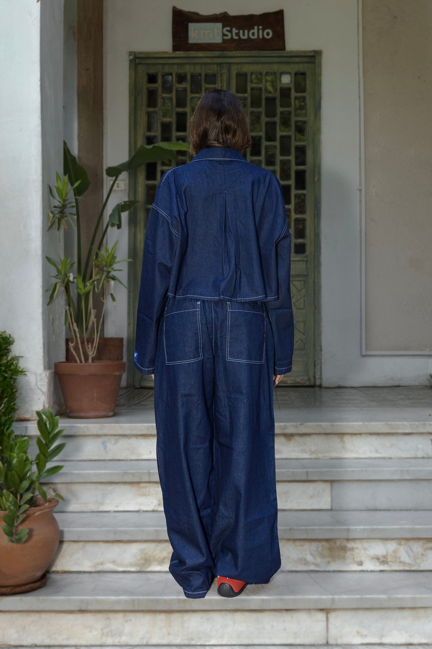 NAVY INDIGO FULL-SLEEVES LOOSYSHIRT