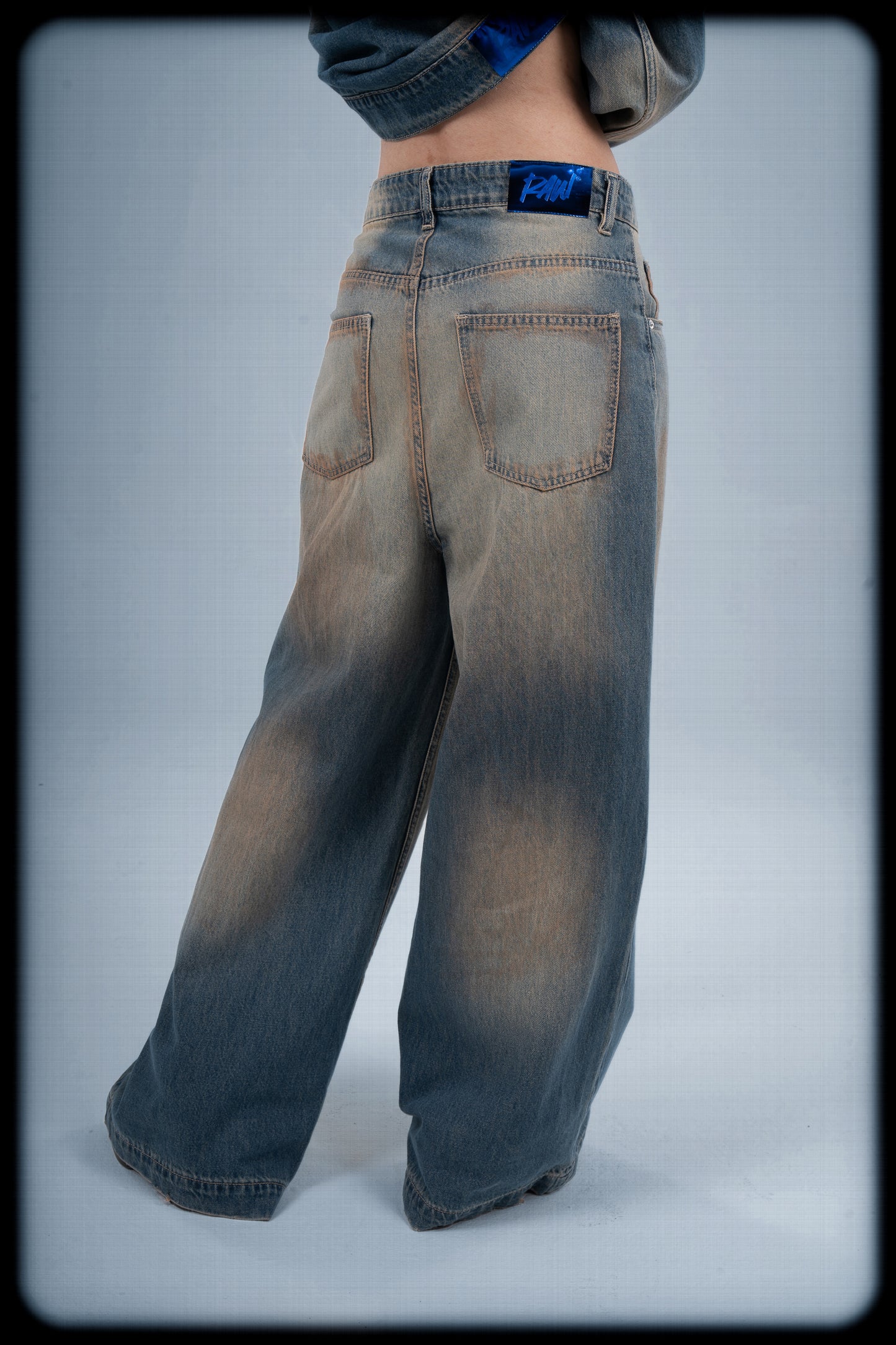 TRASHED WIDE JEAN