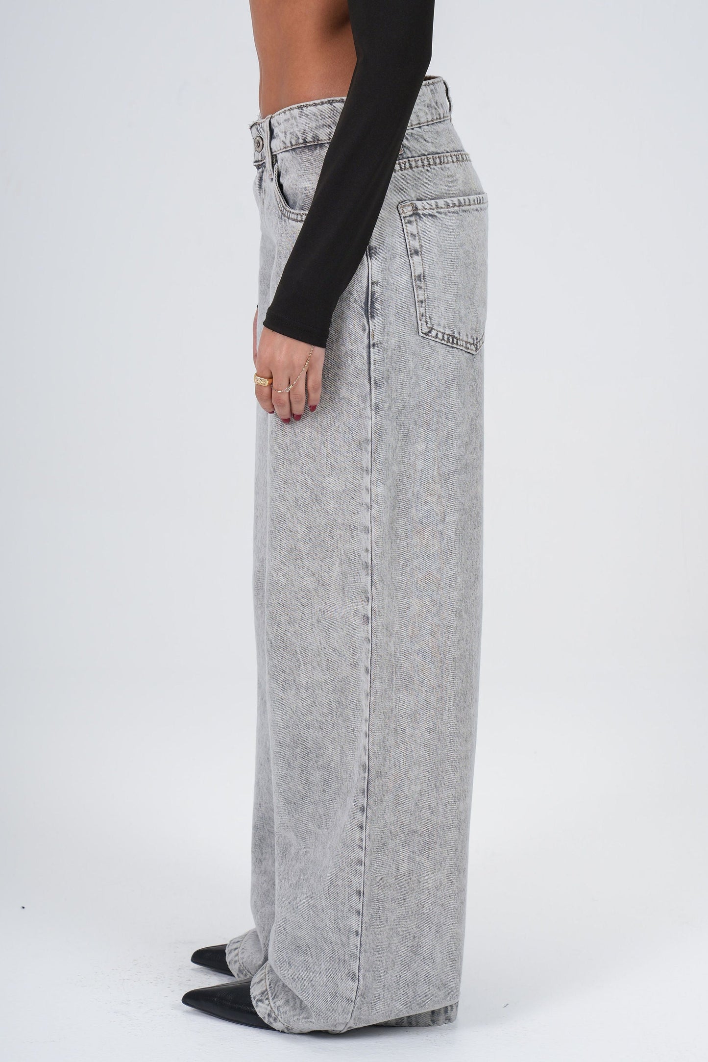ASH-GREY MID JEAN